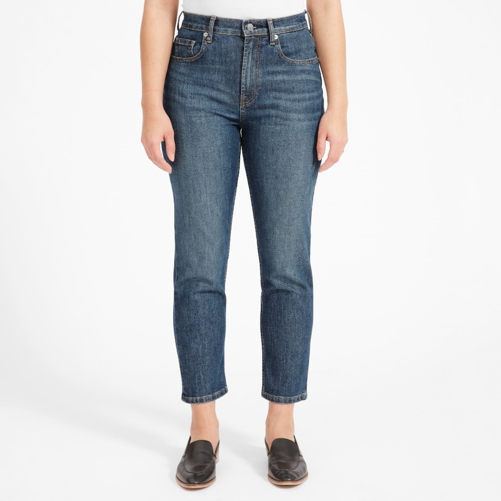 Everlane Cheeky Straight Jean -Faded Indigo Wash